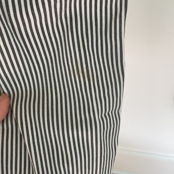 Club Monaco Black and White Striped Skinny Pants - Picture 7 of 8